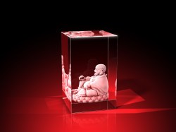 Lachender Buddha - Quader (50 x 80 x 50) – GLASFOTO.COM